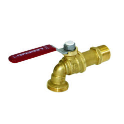 LEGEND VALVE 107-162NL 1/2" MIPS 1/4 TURN ROUGH BRASS HOSE BIBB WITH LEVER HANDLE