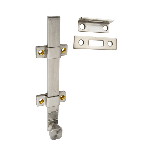 8" HD DULL CHROME SECURITY BOLT 8" HD DULL CHROME SECURITY BOLT