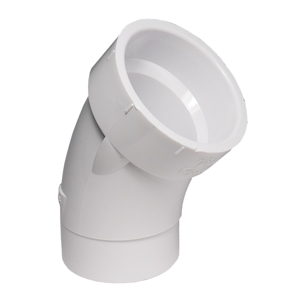 TIGRE 4806-2 29812810 72716 323-3408 1-1/2" SCH 40 PVC DWV 45 DEG ST ELL 1/8 BEND SPGT X HUB TIGRE 4806-2 29812810 72716 323-3408 1-1/2" SCH 40 PVC DWV 45 DEG ST ELL 1/8 BEND SPGT X HUB