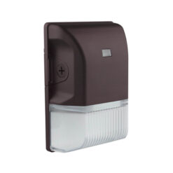 SATCO 65-748 20 WATT LED SMALL WALL PACK BRONZE FINISH LIGHT WITH PHOTOCELL CCT SELECTABLE 100-277V