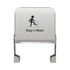 STEP N WASH SW-975 STAINLESS STEEL FLOOR MOUNT STEP STOOL WITH NON-SLIP SURFACE