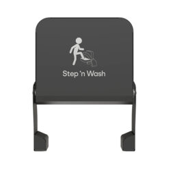 STEP N WASH SW-975-MBLK MATTE BLACK FLOOR MOUNT STEP STOOL WITH NON-SLIP SURFACE