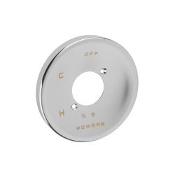 POWERS BILTMORE ROUND STAINLESS STEEL FACE PLATE/ ESCUTCHEON