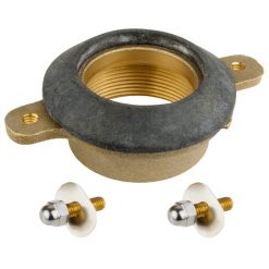 BRASS URINAL OUTLET SPUD 2” IPS W/ 4” BOLT HOLE CENTERS