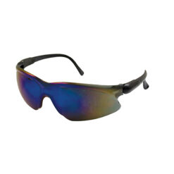 NEMESIS BLUE SAFETY GLASSES W/ ADJUSTABLE TEMPLES
