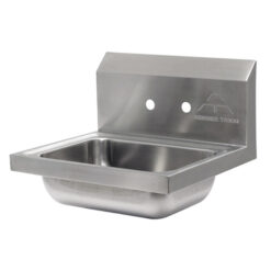 ADVANCE TABCO 7-PS-70 S/S WALL MT HAND WASH SINK W/ 4” CXC BACK MT HOLE PUNCH