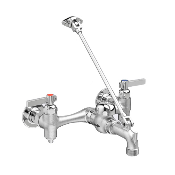 AMERICAN STANDARD 8354112.002 CHROME PLATED SERVICE SINK FAUCET WITH WALL BRACE AMERICAN STANDARD 8354112.002 CHROME PLATED SERVICE SINK FAUCET WITH WALL BRACE