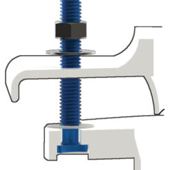 BIG FOOT BOLTS LLC BFBL NO SPIN TOILET FLANGE BOLTS (1 PR)
