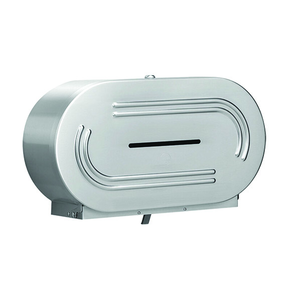 BRADLEY 5425 JUMBO DUAL ROLL STAINLESS STEEL TOILET PAPER DISPENSER BRADLEY 5425 JUMBO DUAL ROLL STAINLESS STEEL TOILET PAPER DISPENSER