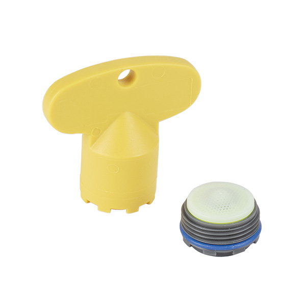 CHICAGO FAUCET 243.145.AB.1 OEM 0.5 GPM CACHE AERATOR WITH KEY CHICAGO FAUCET 243.145.AB.1 OEM 0.5 GPM CACHE AERATOR WITH KEY