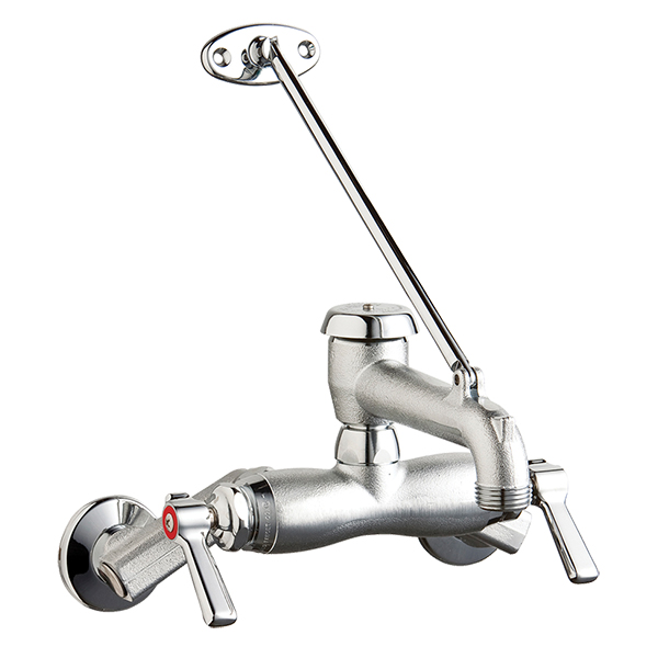 CHICAGO FAUCET 445-VBRRCF RC SERVICE SINK FAUCET W/VB & INTEGRAL STOPS CHICAGO FAUCET 445-VBRRCF RC SERVICE SINK FAUCET W/VB & INTEGRAL STOPS