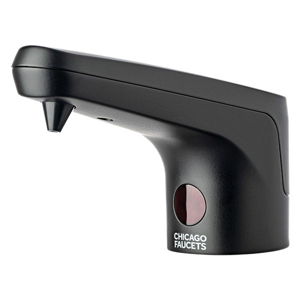 CHICAGO FAUCET E80-SDF-1MB DECK MT SENSOR FOAM SOAP DISPENSER - BLACK MATTE FINISH CHICAGO FAUCET E80-SDF-1MB DECK MT SENSOR FOAM SOAP DISPENSER - BLACK MATTE FINISH