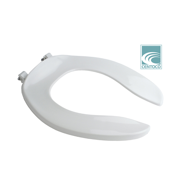 CLOSET SEAT - WHITE ELONGATED OPEN FRONT LESS COVER CLOSET SEAT - WHITE ELONGATED OPEN FRONT LESS COVER