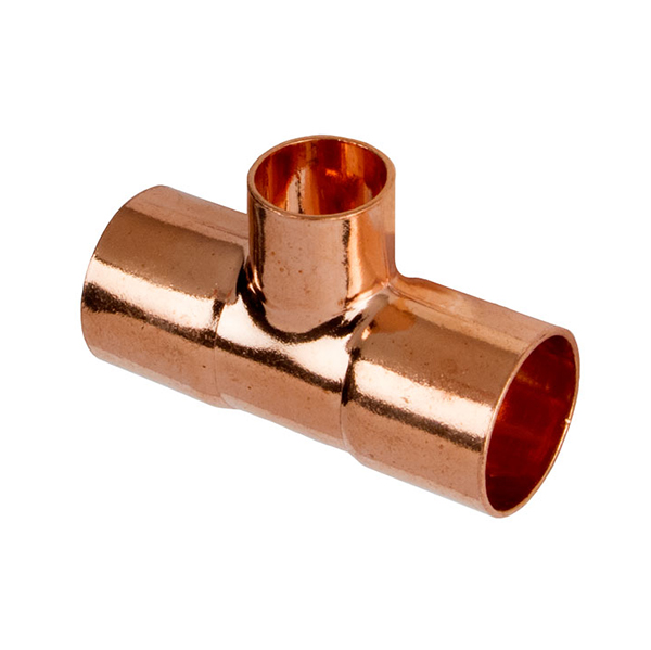 COPPERFIT 44647 1" X 3/4" X 3/4" COPPER REDUCING TEE COPPERFIT 44647 1" X 3/4" X 3/4" COPPER REDUCING TEE