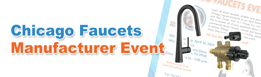 Chicago Faucets: Manufacturer Spotlight + April Event