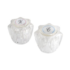 DELTA FAUCET H21 PAIR CLEAR ACRYLIC HANDLES
