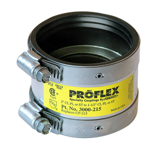 FERNCO 3000-215 2 X 1-1/2 PROFLEX SHIELDED COUPLING FERNCO 3000-215 2 X 1-1/2 PROFLEX SHIELDED COUPLING
