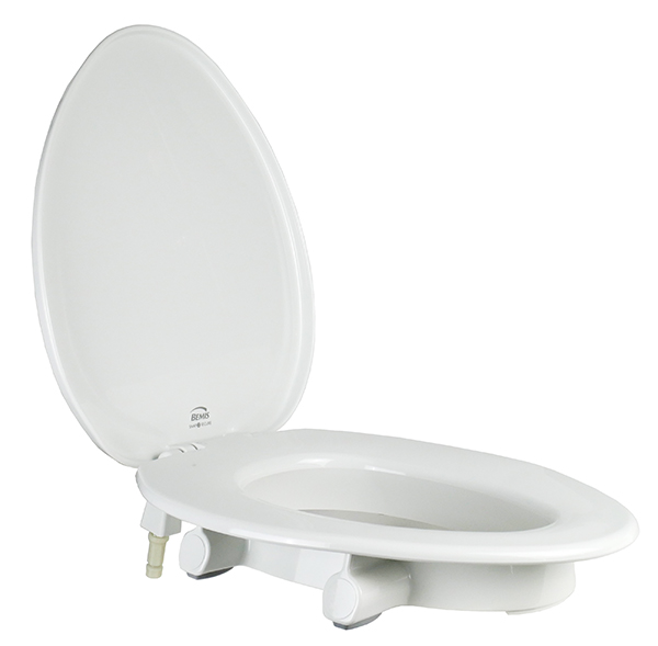 BEMIS E85310TSS HD 3” RAISED ELONGATED TOILET SEAT W/ FUNNEL SHIELD BEMIS E85310TSS HD 3” RAISED ELONGATED TOILET SEAT W/ FUNNEL SHIELD