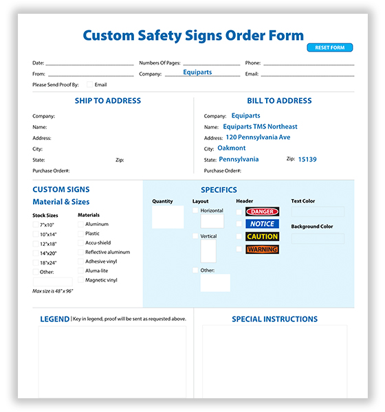 Image of Sign Form