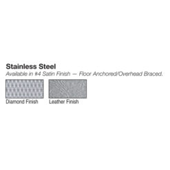 GLOBAL PARTITIONS 18" X 48" STAINLESS STEEL URINAL SCREEN WITH HARDWARE