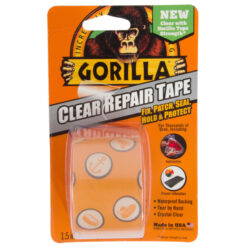 GORILLA GLUE 6015002 GORILLA CLEAR REPAIR TAPE 1.5 IN X 5 YD