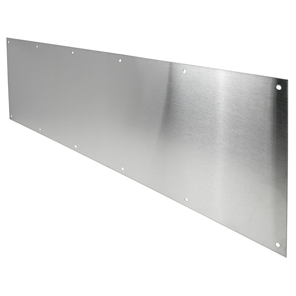 8" H X 34" W S/S KICK PLATE W/ HOLES 8" H X 34" W S/S KICK PLATE W/ HOLES