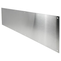 PUSH PLATE 4" W X 16" H ALUMINUM W/HOLES