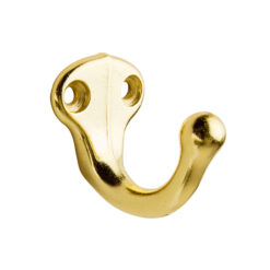IVES 10302 POL BRASS HOOK-ALUMINUM MATERIAL