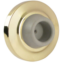 IVES 402-1/2BS POL BRASS DOOR STOP & BUMPER