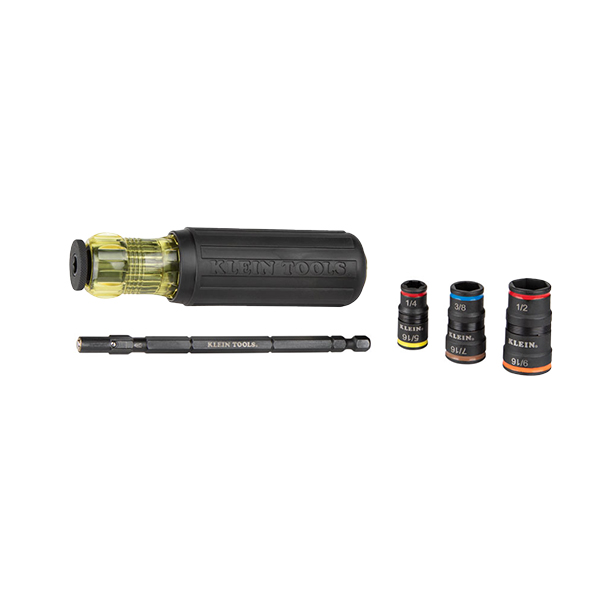 KLEIN TOOLS 32910 7 IN 1 IMPACT FLIP SOCKET WITH HANDLE KLEIN TOOLS 32910 7 IN 1 IMPACT FLIP SOCKET WITH HANDLE