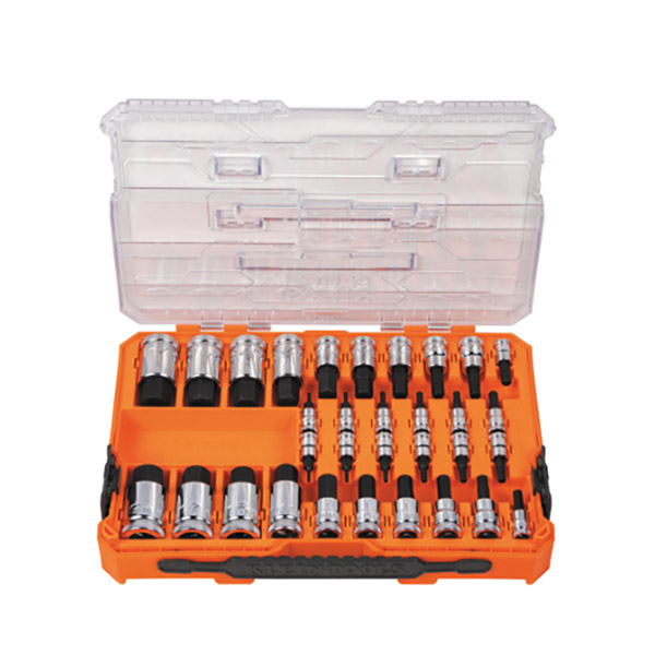 KLEIN TOOLS 65233HEX SAE & METRIC KNURLED HEX BIT SOCKET SET (32 PIECE) KLEIN TOOLS 65233HEX SAE & METRIC KNURLED HEX BIT SOCKET SET (32 PIECE)