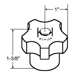 KOHLER 46289 PAIR CP HANDLES