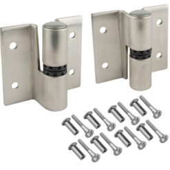 LH-IN SS SURFACE HINGE SET-SELF CLOSING