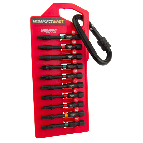 MEGAPRO 9BP-I-10A 2” IMPACT ASST SCREWDRIVER BITS 1/4” - HEX DRIVE MEGAPRO 9BP-I-10A 2” IMPACT ASST SCREWDRIVER BITS 1/4” - HEX DRIVE
