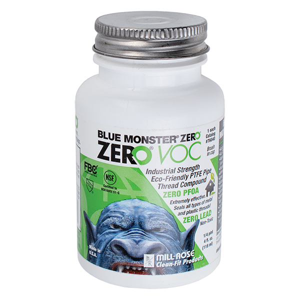 MILL-ROSE 76044 1 PINT (16 OZ) BLUE MONSTER ZERO THREAD SEALANT MILL-ROSE 76044 1 PINT (16 OZ) BLUE MONSTER ZERO THREAD SEALANT