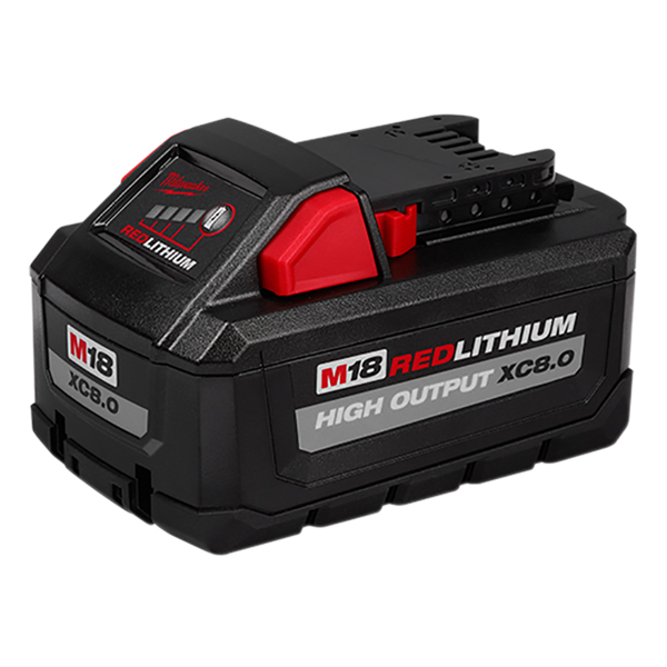 MILWAUKEE 48-11-1890 M18 RED LITHIUM HIGH OUTPUT 8.0 BATTERY PACK MILWAUKEE 48-11-1890 M18 RED LITHIUM HIGH OUTPUT 8.0 BATTERY PACK