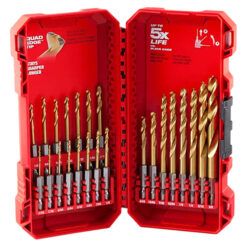 MILWAUKEE 48-89-4631 SHOCKWAVE RED HELIX TITANIUM DRILL BIT SET (23 PIECE)