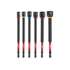 MILWAUKEE 49-66-4567 SHOCKWAVE IMPACT DUTY 6” MAGNETIC NUT DRIVER SET (6 PC)