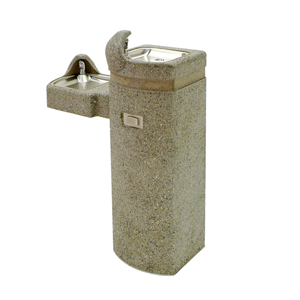 MURDOCK GVM49 ADA BI-LEVEL PEDESTAL MOUNTED SQUARE CONCRETE FOUNTAIN MURDOCK GVM49 ADA BI-LEVEL PEDESTAL MOUNTED SQUARE CONCRETE FOUNTAIN