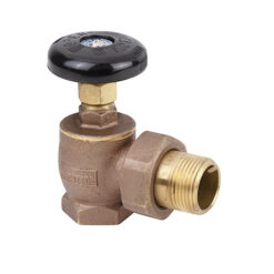 NIBCO THD-1153 3/4” IPS BRASS STEAM RADIATOR ANGLE GLOBE VALVE W/ GJ NUT & TLPC