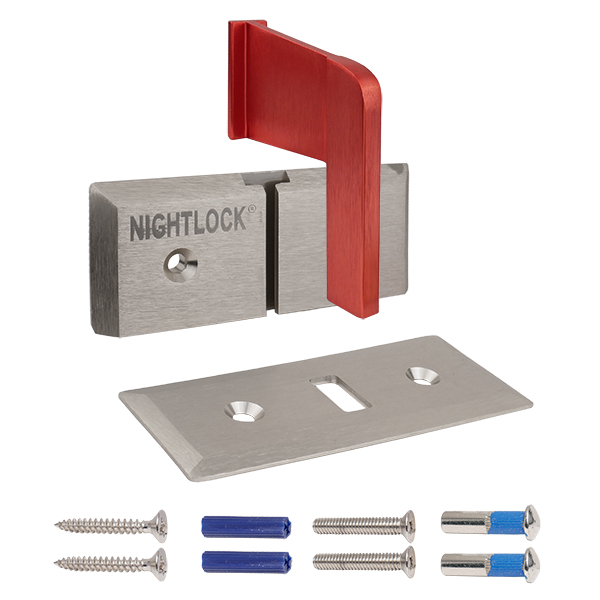 NIGHTLOCK 16002 DOOR TO FLOOR 1/8” LOW PROFILE LOCK DOWN ASSEMBLY NIGHTLOCK 16002 DOOR TO FLOOR 1/8” LOW PROFILE LOCK DOWN ASSEMBLY