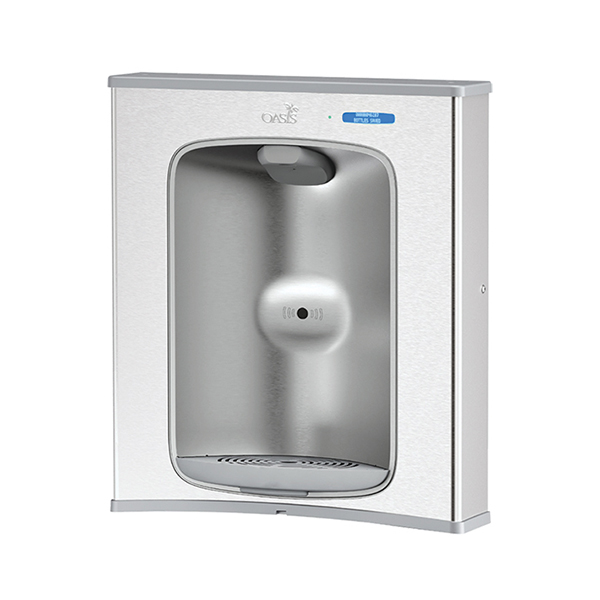 OASIS PWEBF 507000 STAINLESS STEEL ALCOVE BOTTLE FILLER HANDS FREE VERSAFILLER OASIS PWEBF 507000 STAINLESS STEEL ALCOVE BOTTLE FILLER HANDS FREE VERSAFILLER
