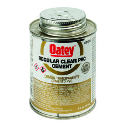 OATEY 6300-00740 8 OZ CLEAR PVC PIPE CEMENT