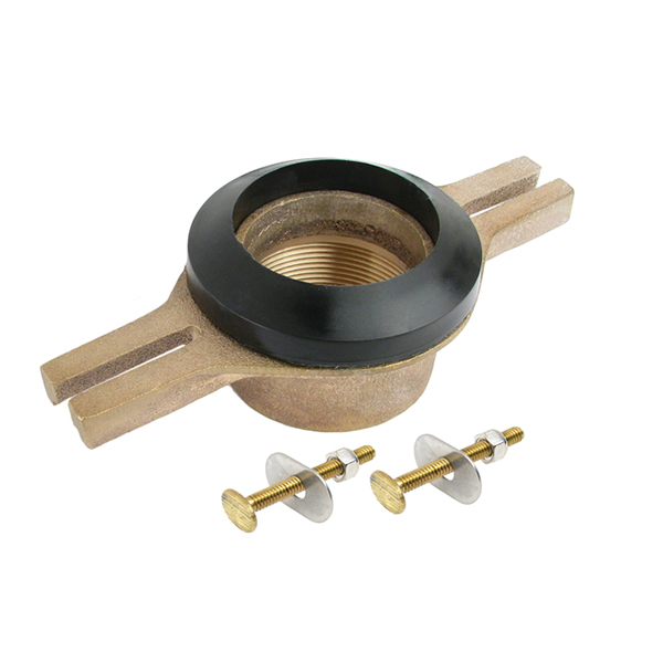 PLASTIC ODDITIES 57348 BRASS THREADED URINAL FLANGE PLASTIC ODDITIES 57348 BRASS THREADED URINAL FLANGE