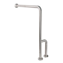 ASI 01969-C GRAB BAR - WALL TO FLOOR W/RH OUTRIGGER