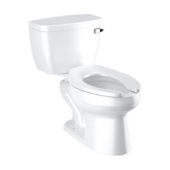 1.28 GPF ELONG FLOOR MT PRESSURE ASSIST 2 PC TOILET-ADA HGT SLOANTEC COATED W/ RH TANK