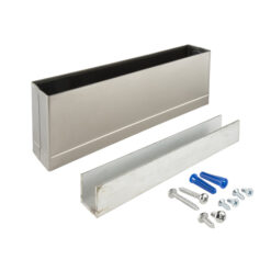 S/S PILASTER SHOE WITH ANCHOR 6" X 1-1/4"