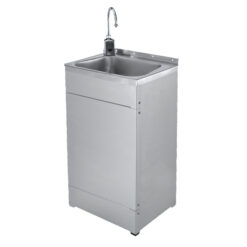 T & S BRASS TPS1020-E3130V5 PORTABLE S/S HAND WASHING STATION W/ SENSOR FAUCET