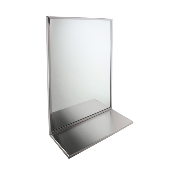 18" x 24" S/S CHANNEL MIRROR W/SHELF 18" x 24" S/S CHANNEL MIRROR W/SHELF