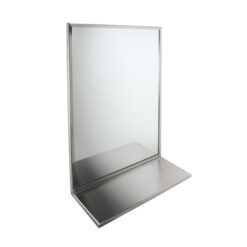 ASI 24" X 30" S/S CHANNEL FRAME MIRROR W/SHELF